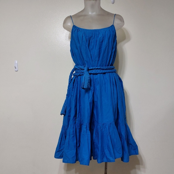 Rhode Resort Nala Scarlet Blue Short Sun Dress Size L vacation beach - Picture 6 of 16